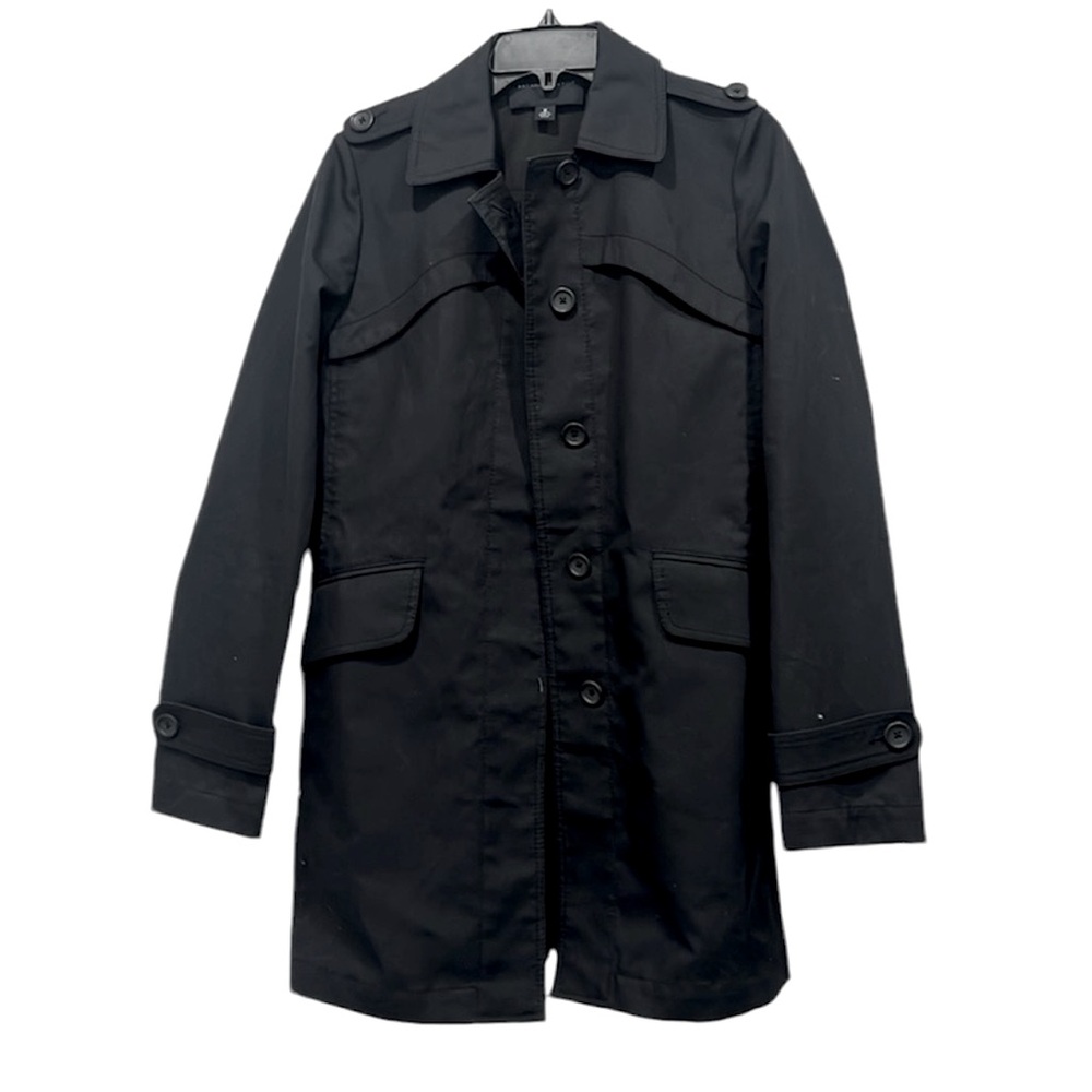 Banana Republic trench coat unisex in black water resistant size M
